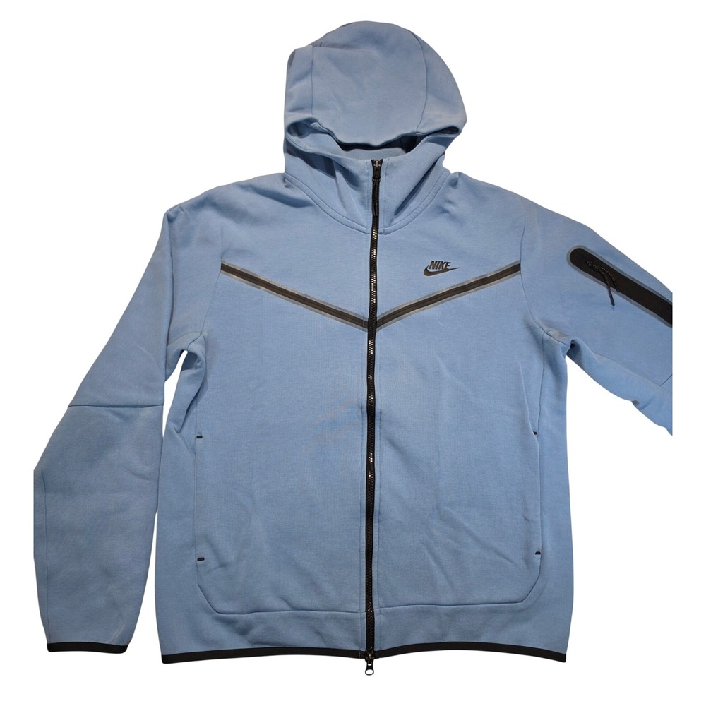Nike Tech Fleece Full Zip Hoodie University Blue CU4489-496 Mens Large